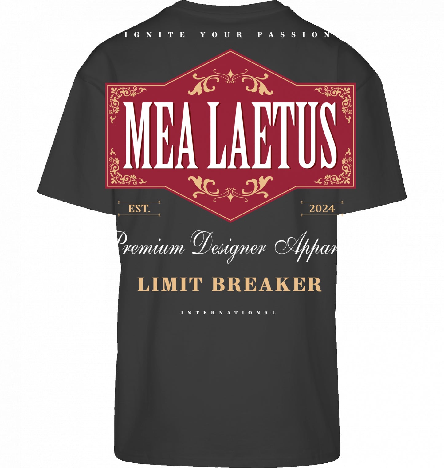 Oversized Tee Limitbreaker Emblem red - BLACK