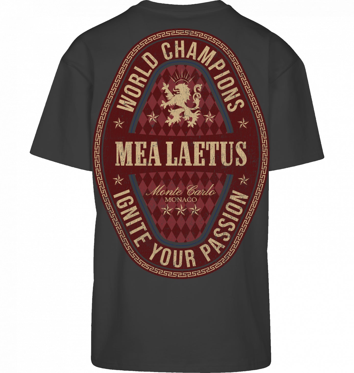 Oversized Tee World Champions RED - black