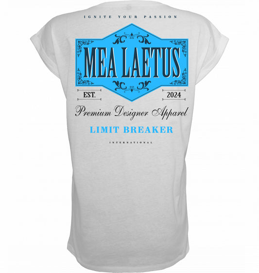 Ladies T-Shirt Limitbreaker Emblem BLAU - white - MEA LAETUS