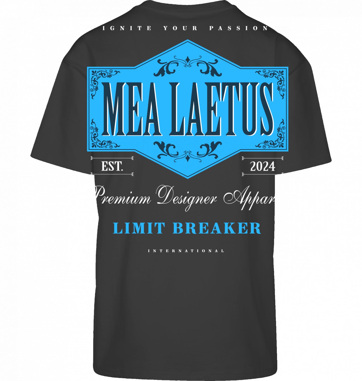 Oversized Tee Limitbreaker Emblem blue - BLACK