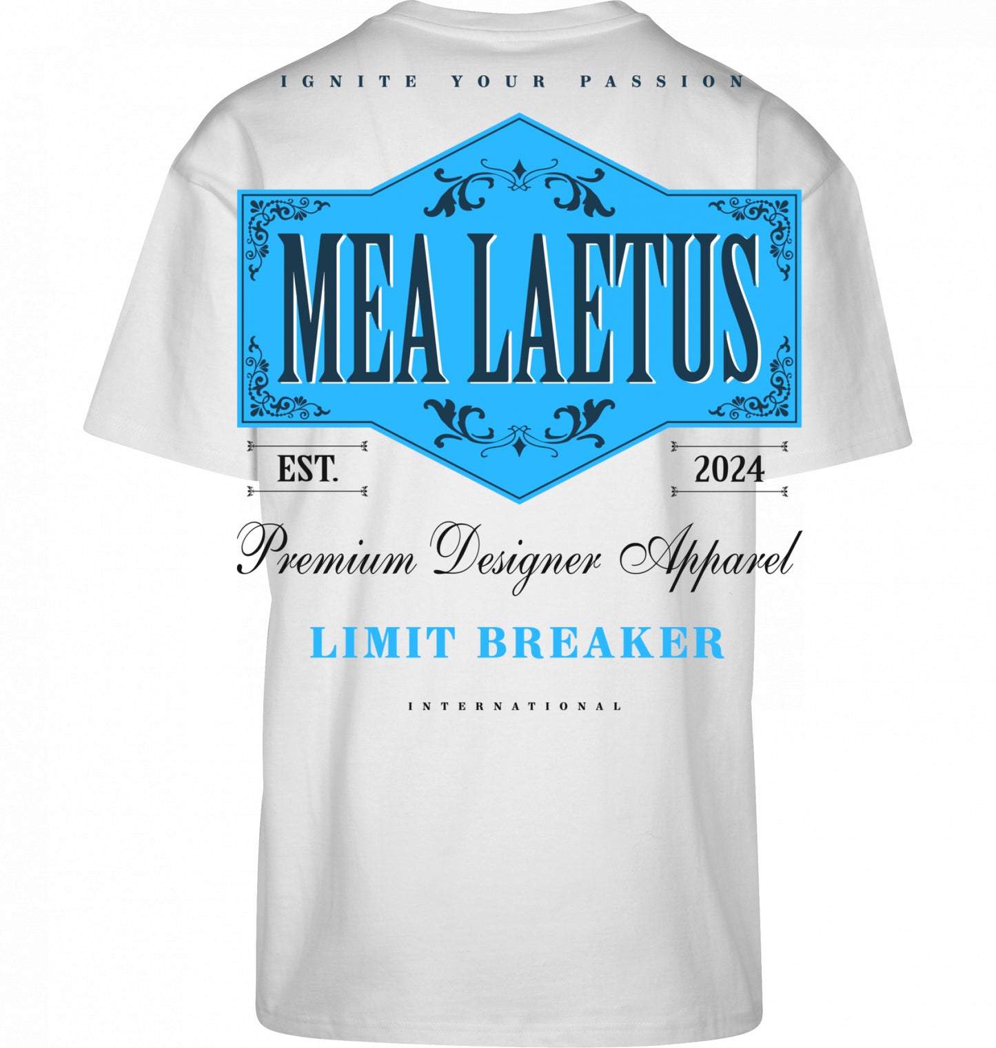 Oversized Tee Limitbreaker Emblem blue - WHITE