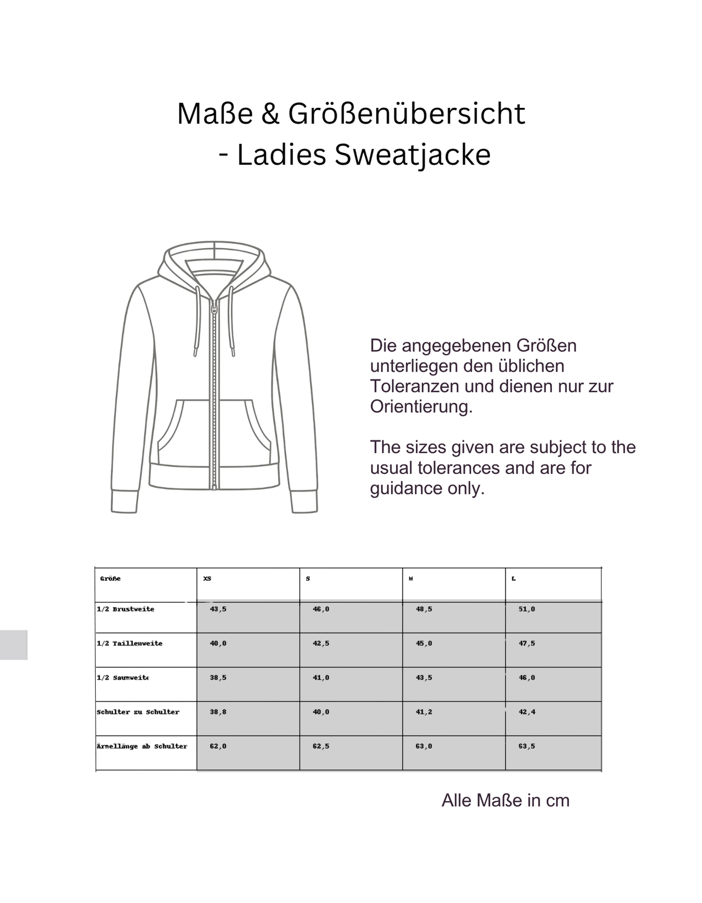 Ladies Sweatjacke Palmen Edition