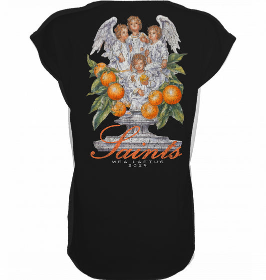 Ladies T-Shirt Saints - black - MEA LAETUS