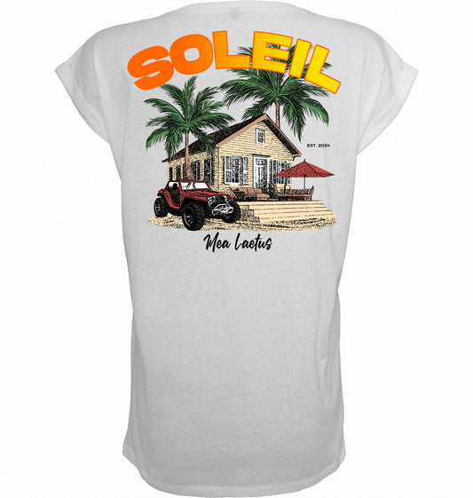 Ladies T-Shirt Finca Soleil - white - MEA LAETUS