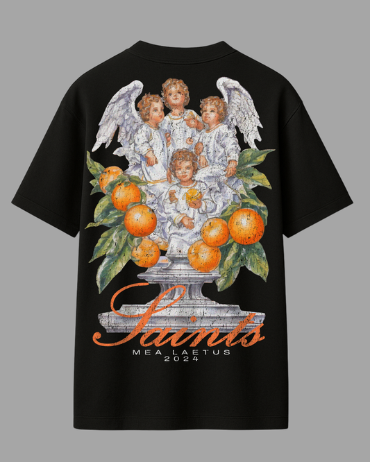 Oversized Tee Saints - BLACK - MEA LAETUS