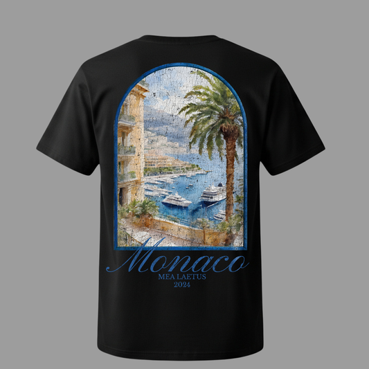 Monaco – Premium Cotton T-Shirt black - MEA LAETUS
