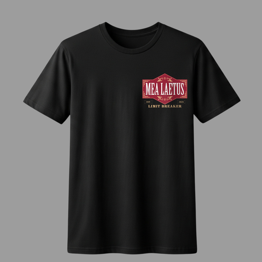 Limitbreaker Emblem RED - Premium Cotton T-Shirt black - MEA LAETUS