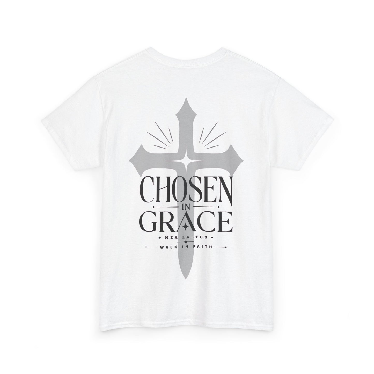 Chosen in Grace — Christian Streetwear T-Shirt - MEA LAETUS