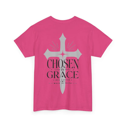 Chosen in Grace — Christian Streetwear T-Shirt - MEA LAETUS