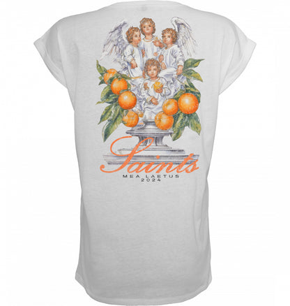 Ladies T-Shirt Saints - white - MEA LAETUS