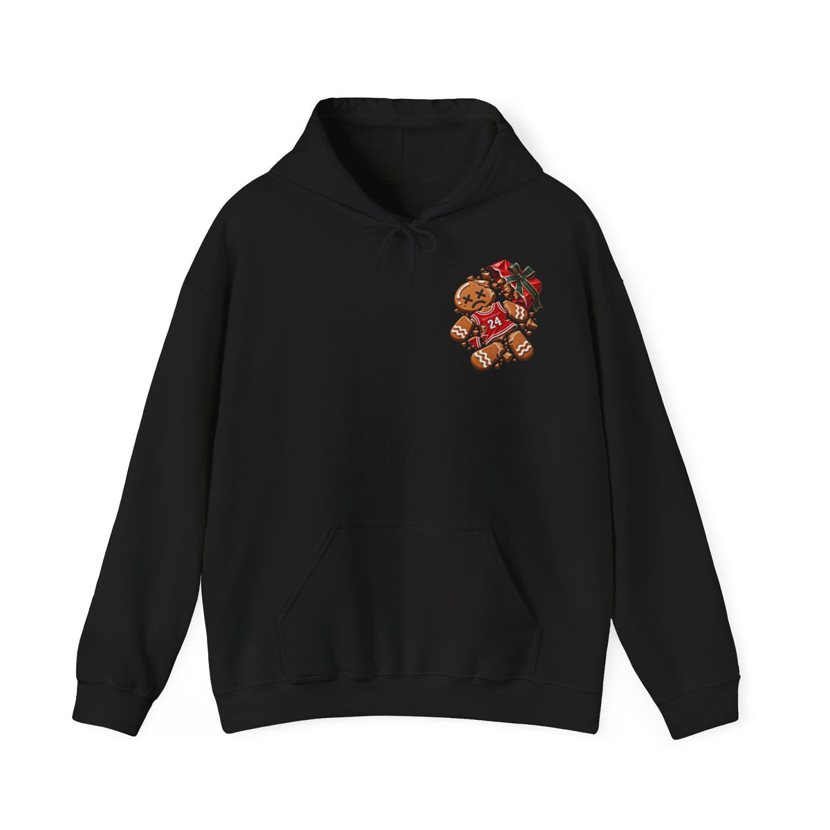 BROKEN GINGERBREAD Christmas Streetwear Hoodie – MEA LAETUS® Produktansicht 2