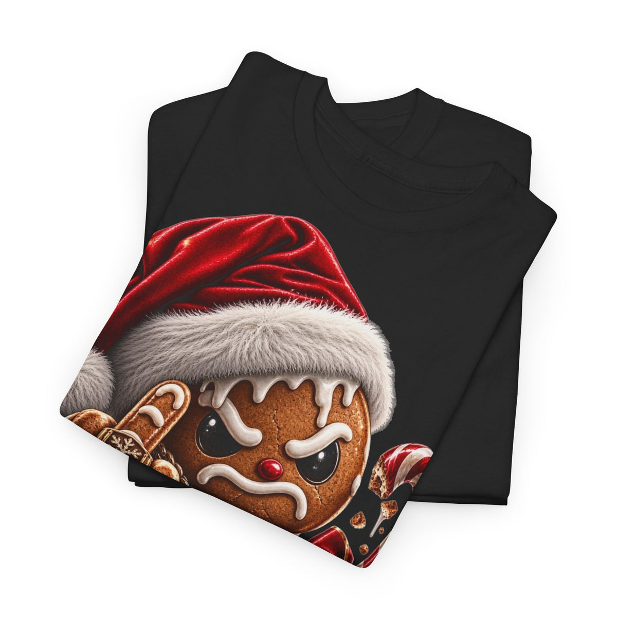 Angry Gingerbread - Christmas Graphic Tee - MEA LAETUS