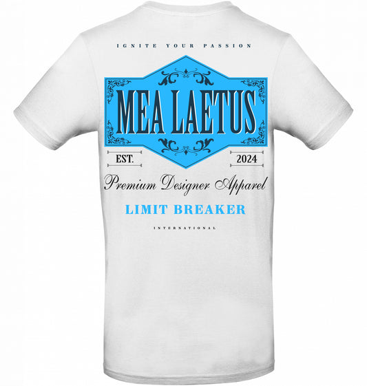 T-Shirt Limitbreaker Emblem BLUE - white - MEA LAETUS