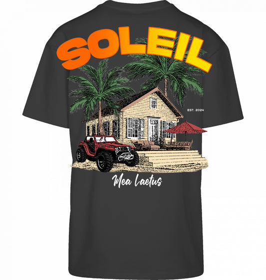 Oversized Tee Finca Soleil - black