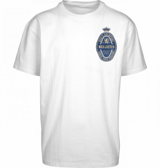 Oversized Tee World Champions BLUE - white