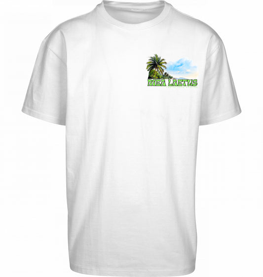 Oversized Tee Holiday Sky - white