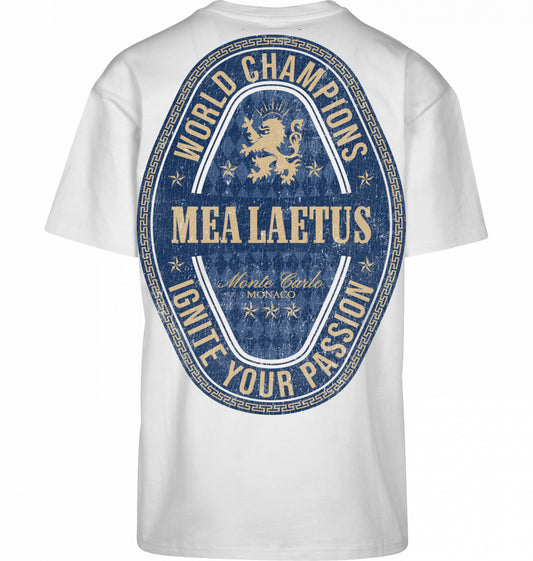 Oversized Tee World Champions BLUE - white