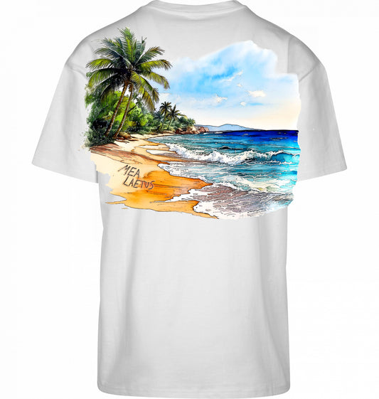 Oversized Tee Holiday Sky - white
