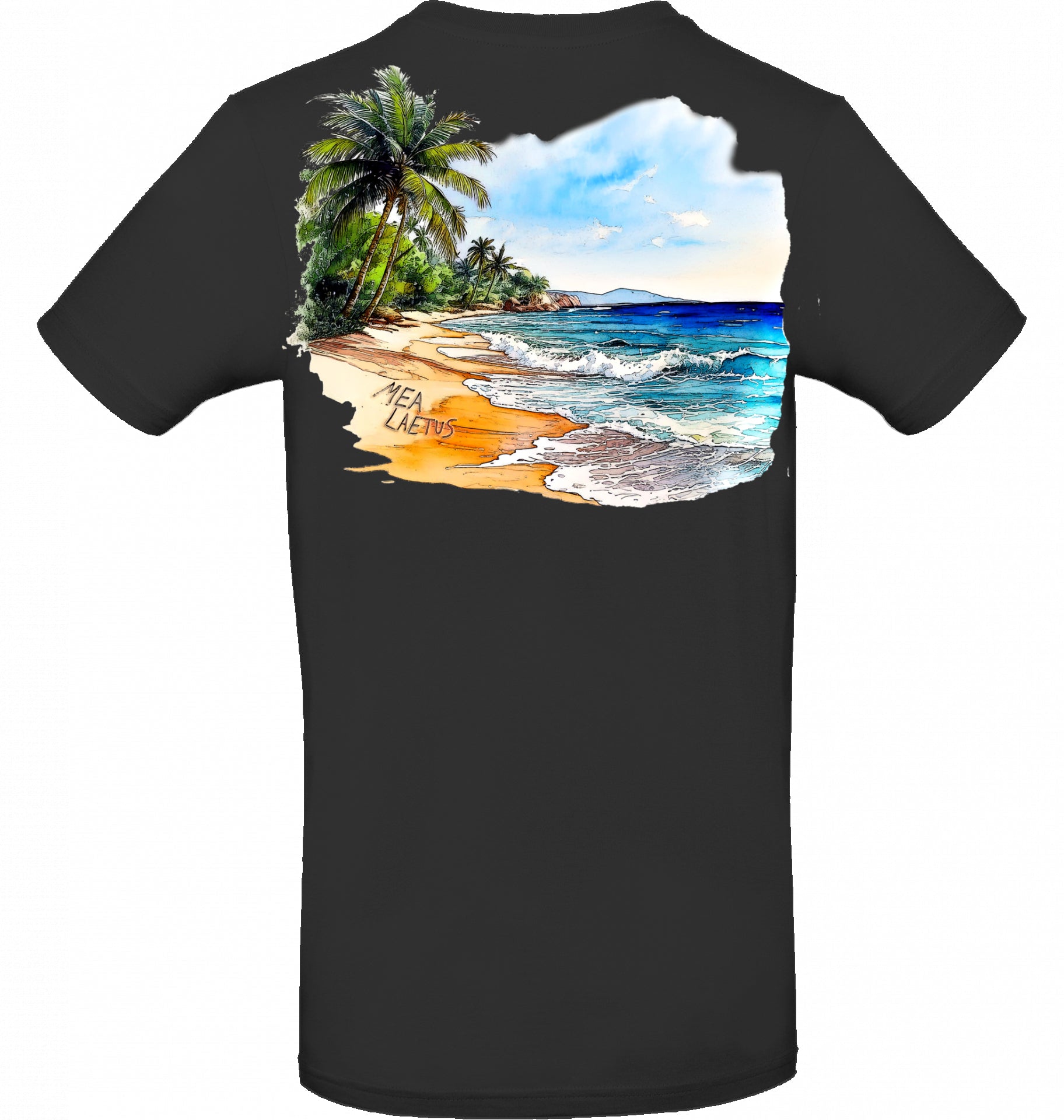 T-Shirt Holiday Sky - black - MEA LAETUS