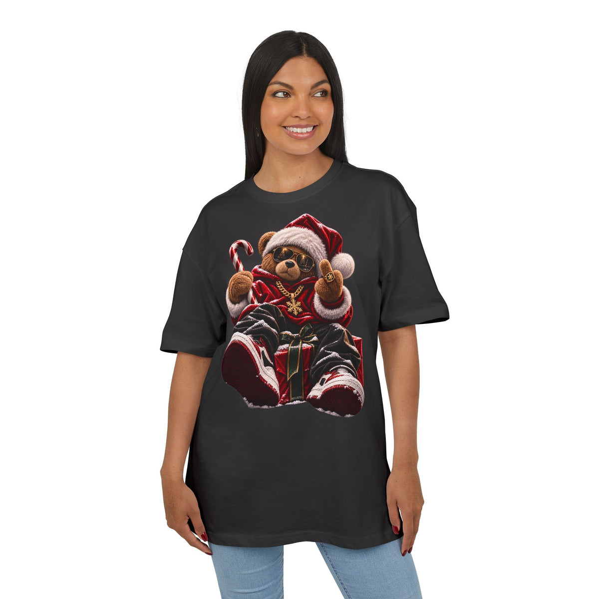 Flex Bear - christmas Oversize Tee - MEA LAETUS