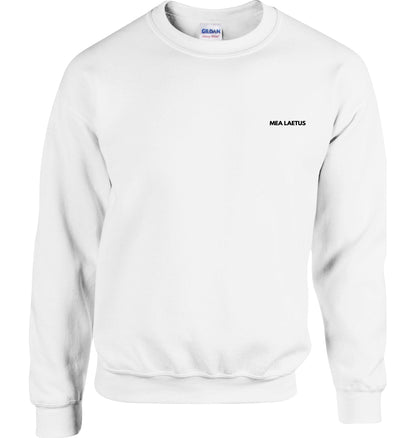 Weißer Pulli ohne Kapuze - MEA LAETUS