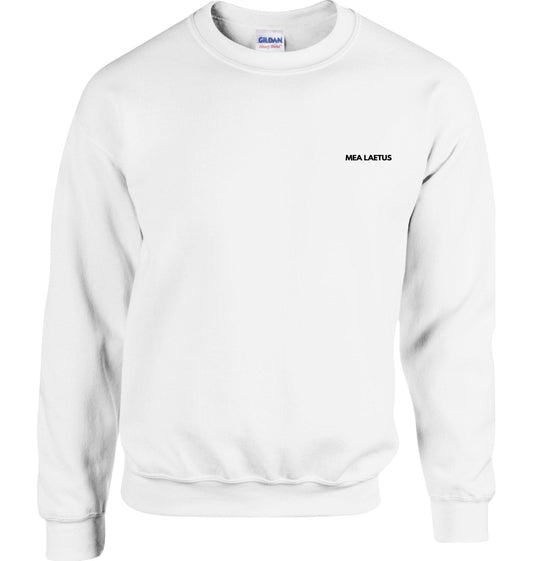 Weißer Pulli ohne Kapuze
