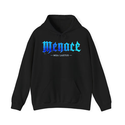 BLUE MENACE |  Statement Hoodie Mock up front