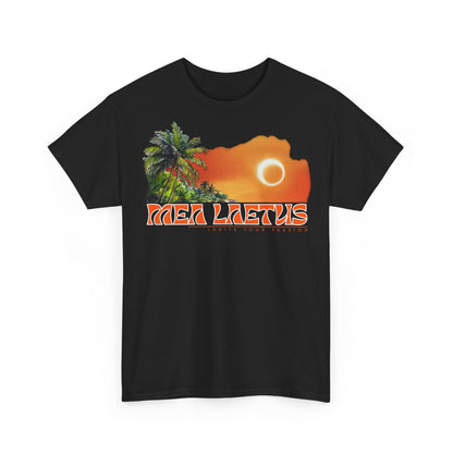 Black CALETA_Graphic_T-Shirt_Herren Frontprint by MEA LAETUS