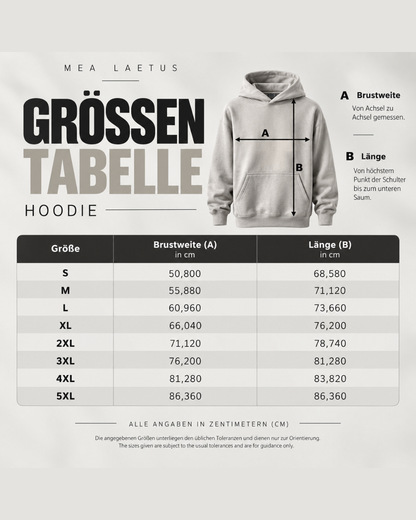 Groessentabelle Hoodies