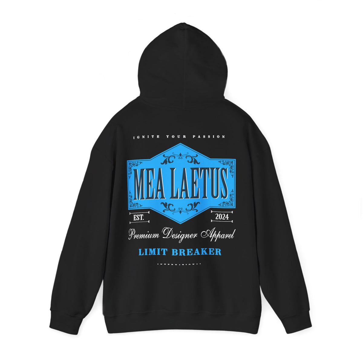 Hoodie Limitbreaker Emblem - BLAU - mock up hinten