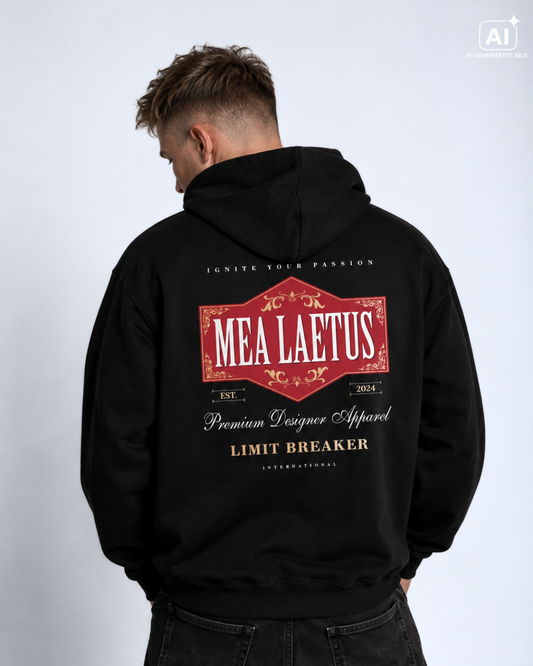 Mann trägt Hoodie Limitbreaker Emblem - ROT