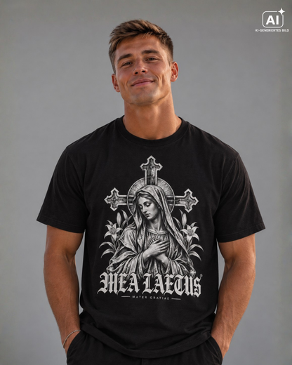 MARIA – MATER GRATIAE — Christian Streetwear T-Shirt - MEA LAETUS