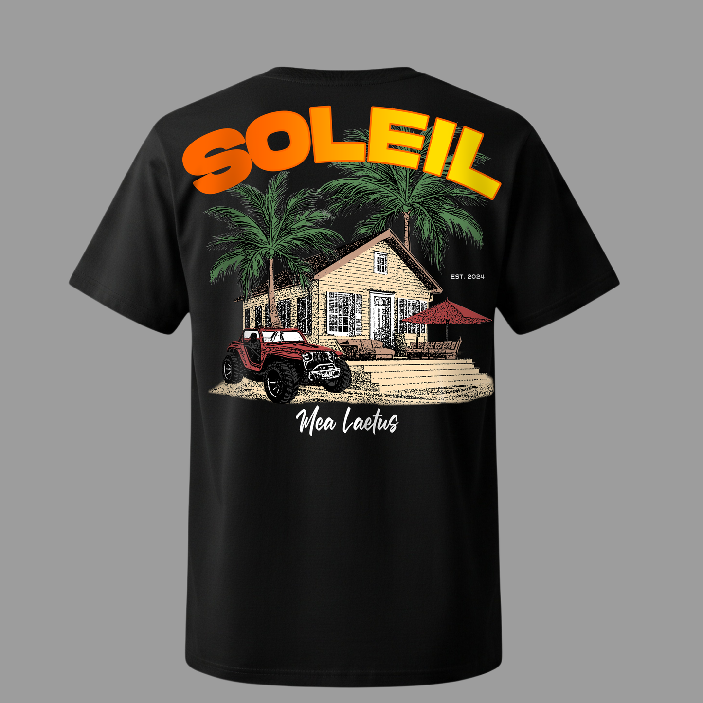 Finca Soleil – Premium Cotton T-Shirt black - MEA LAETUS