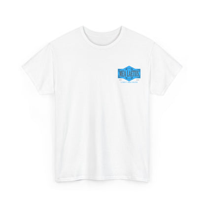 white Limit_Breaker_BLUE_Label_graphic T-Shirt - Frontprint