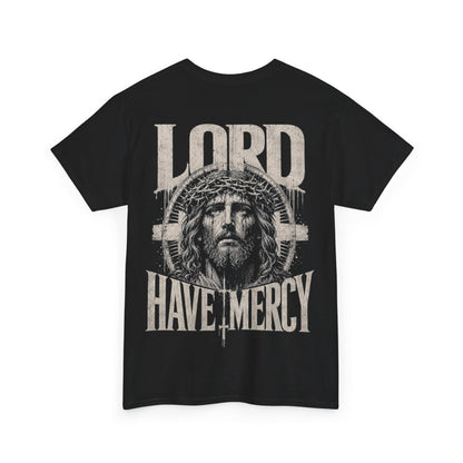 Lord have Mercy T-Shirt mit großem Jesus Statement Backprint - Mock up Rückseite 