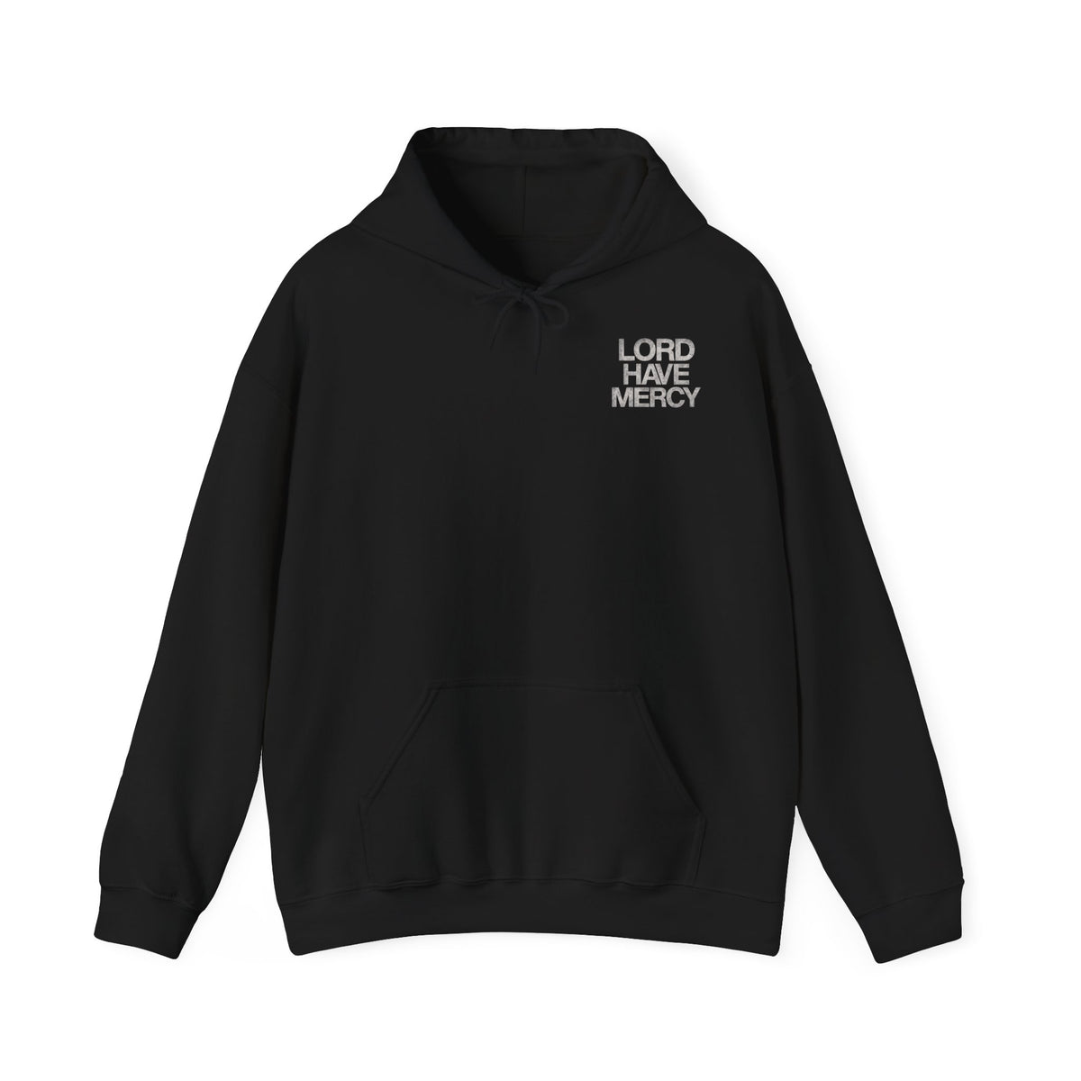 Lord Have Mercy | Christian Streetwear Hoodie Mock up von vorne