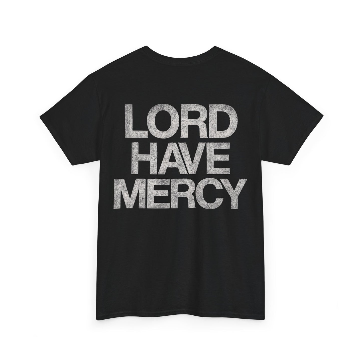 Lord Have Mercy | Christian Streetwear T-Shirt - Mock up schwarz, Rückenansicht