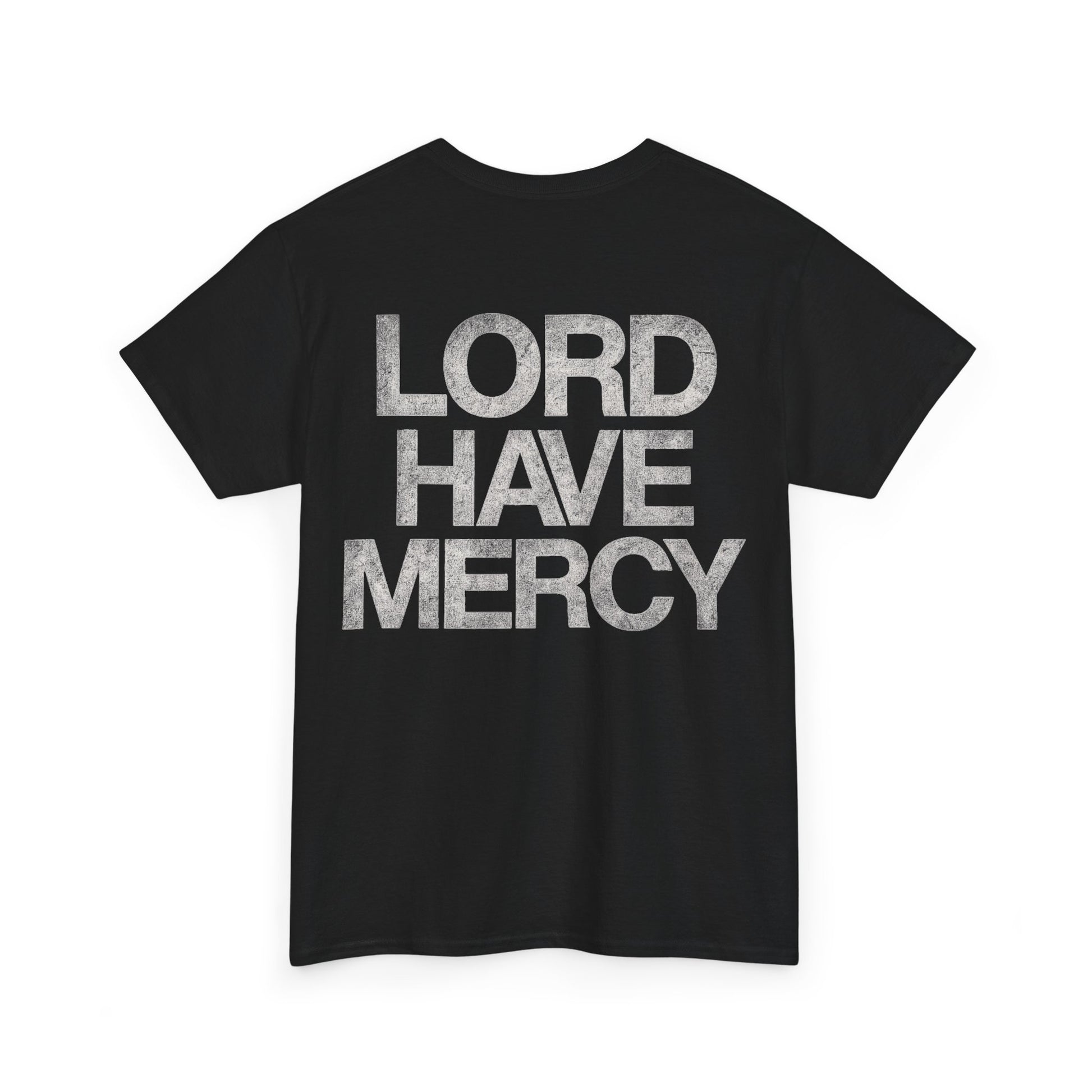 Lord Have Mercy | Christian Streetwear T-Shirt - Mock up schwarz, Rückenansicht