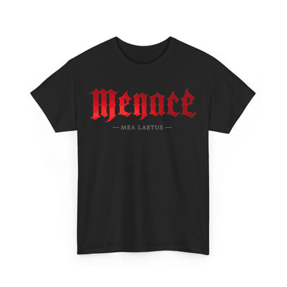 RED MENACE | Streetwear Graphic T-Shirt Herren - Mock up schwarz Vorderseite