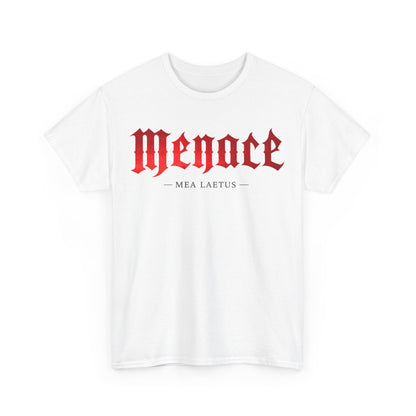 RED MENACE | Streetwear Graphic T-Shirt Herren - Mock up weiß Vorderseite