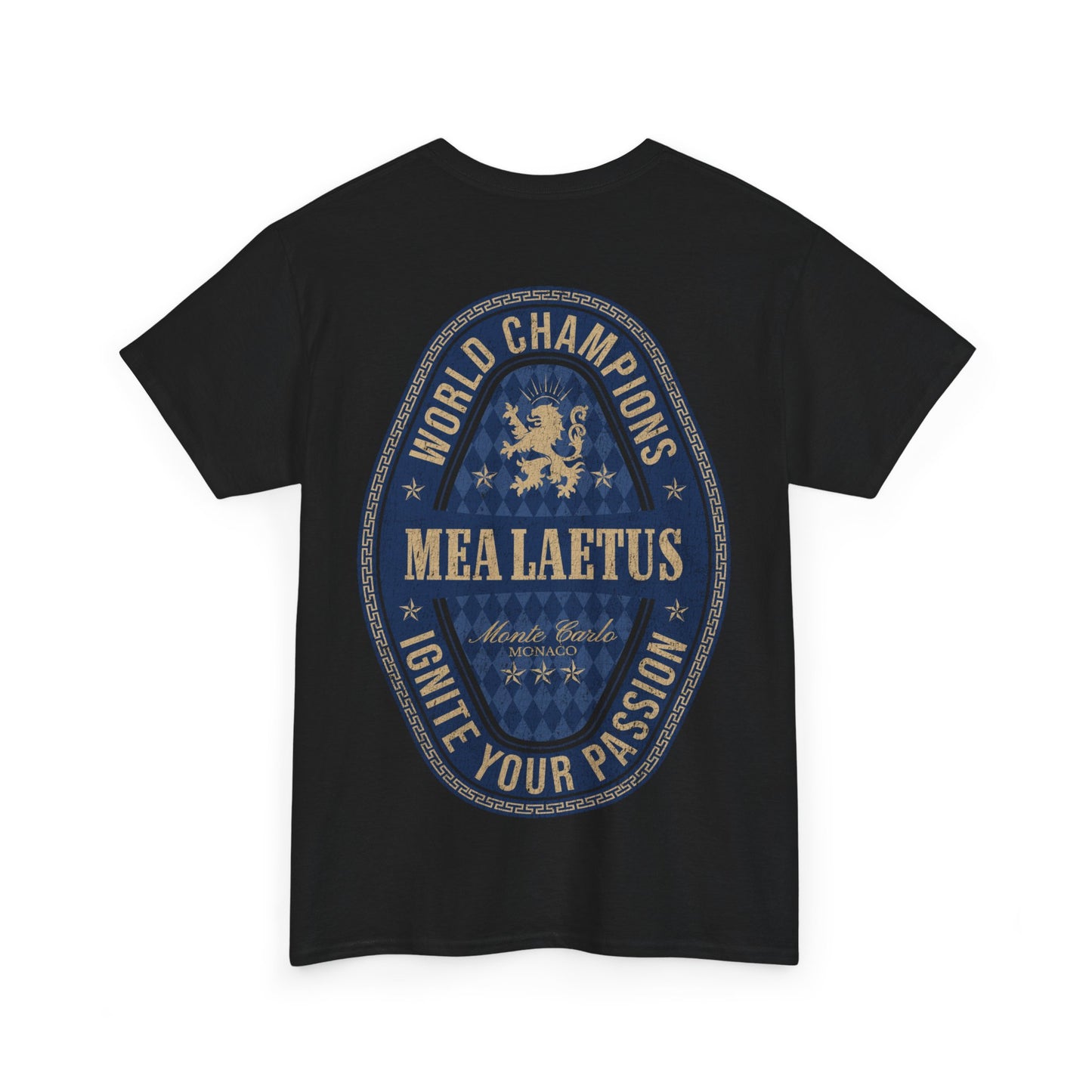 Black World_Champions_BLUE_Graphic_T-Shirt - back print 