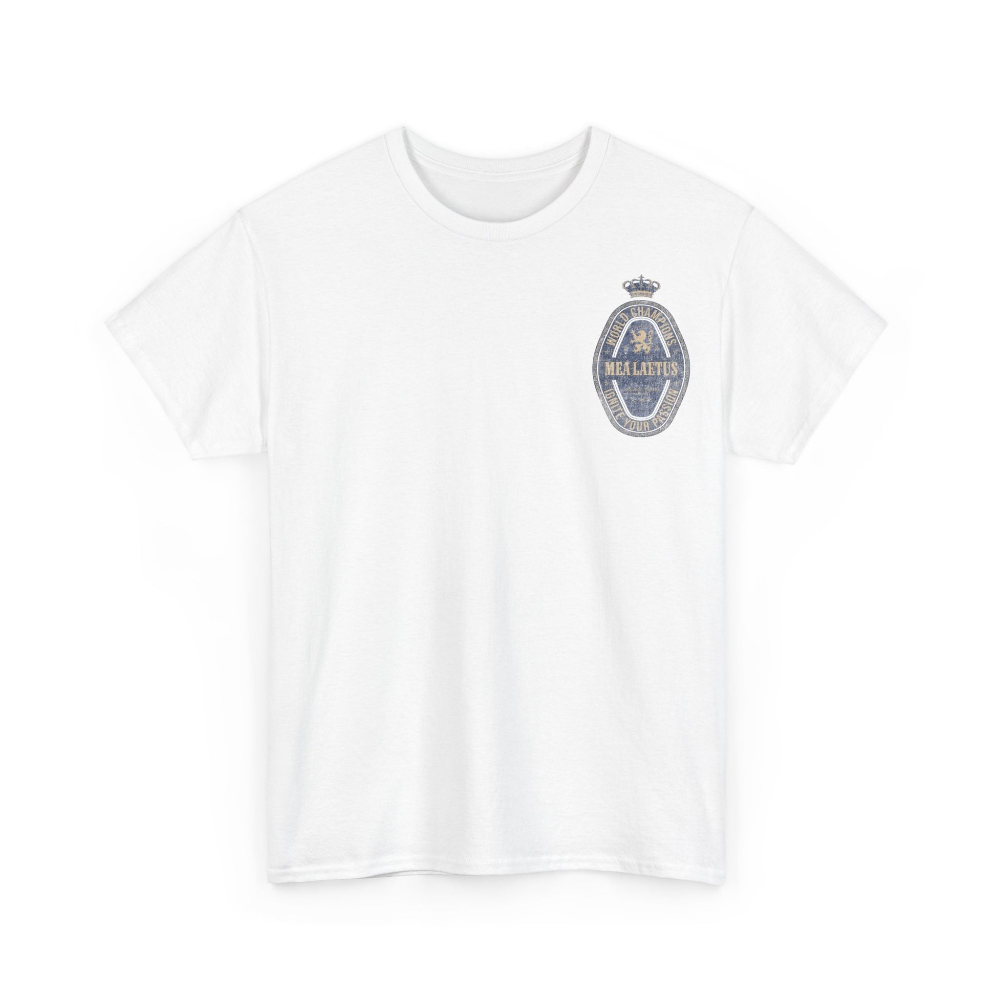 White World_Champions_BLUE_Graphic_T-Shirt - front print 