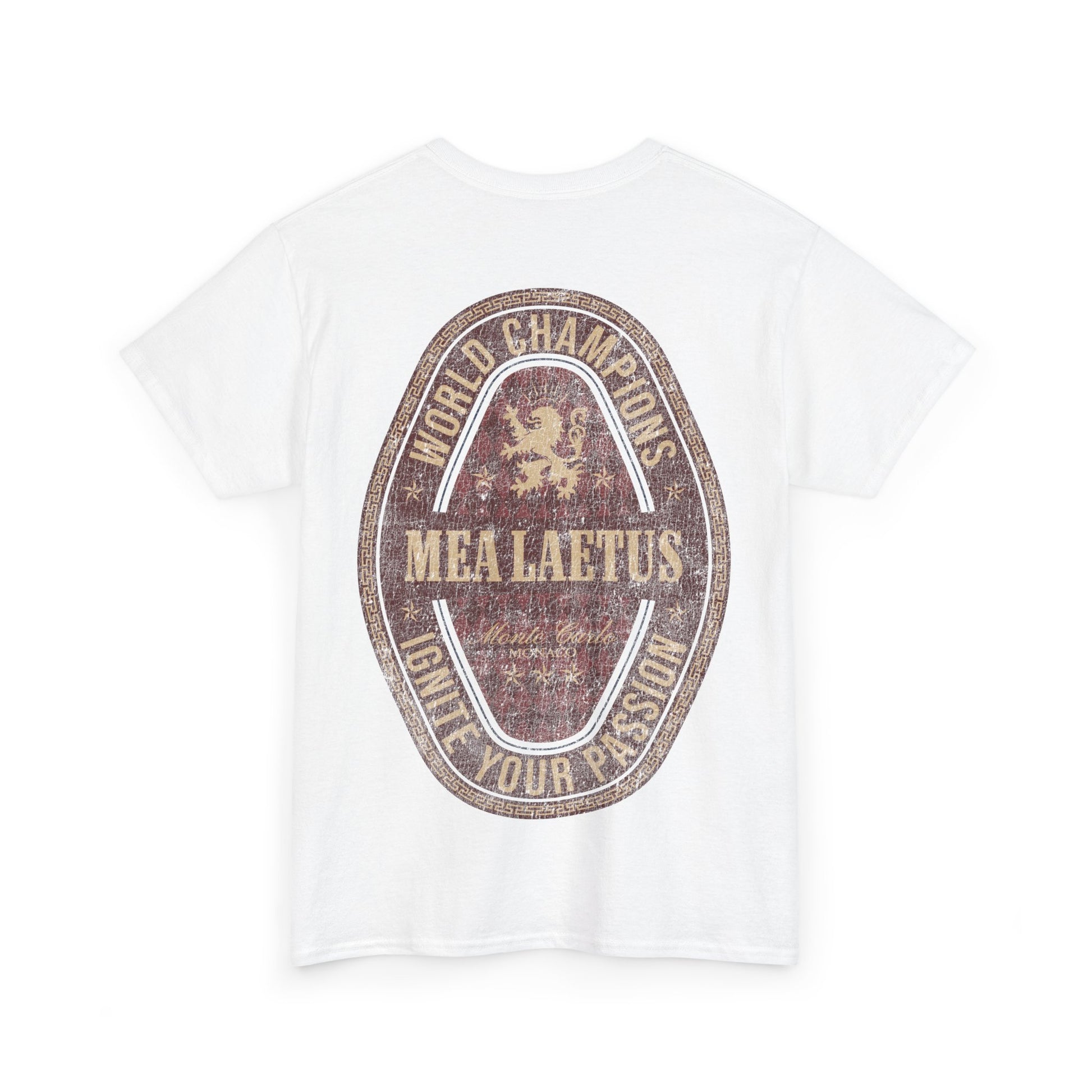 white World_Champions_RED_Graphic_T-Shirt - back print