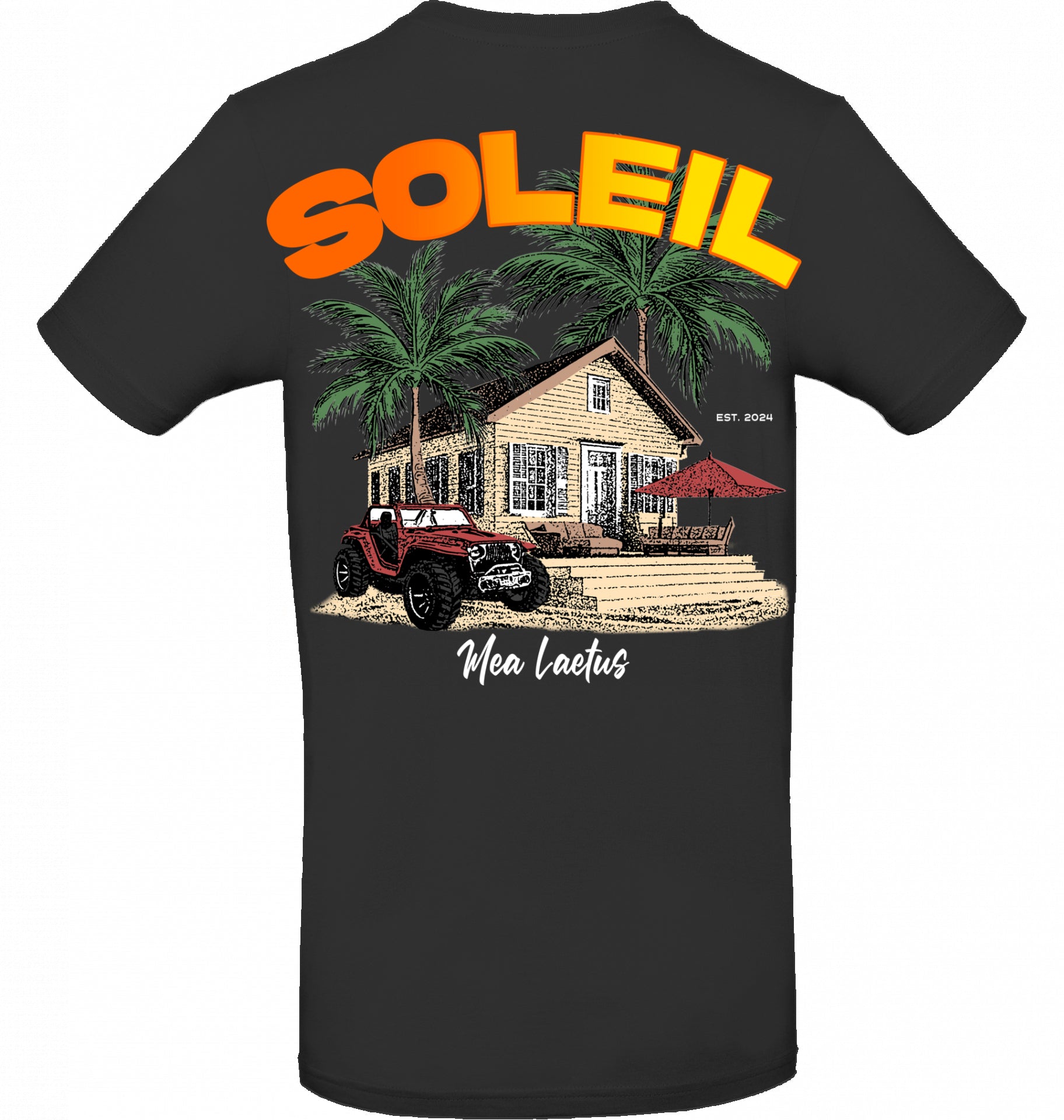 T-Shirt Finca Soleil black - MEA LAETUS