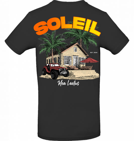 T-Shirt Finca Soleil black - MEA LAETUS
