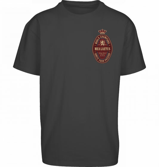 Oversized Tee World Champions RED - black