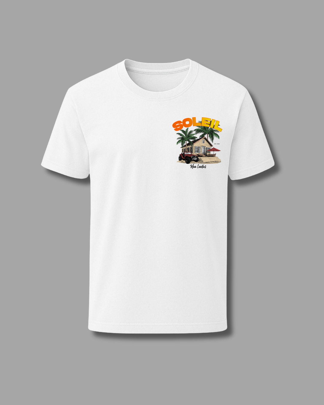 Finca Soleil Premium Cotton T-Shirt white - MEA LAETUS