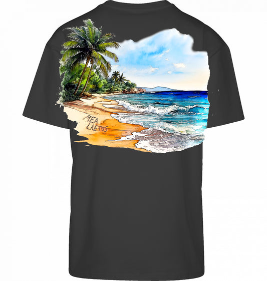 Oversized Tee Holiday Sky - black