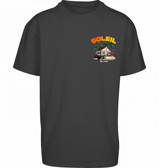 Oversized Tee Finca Soleil - black