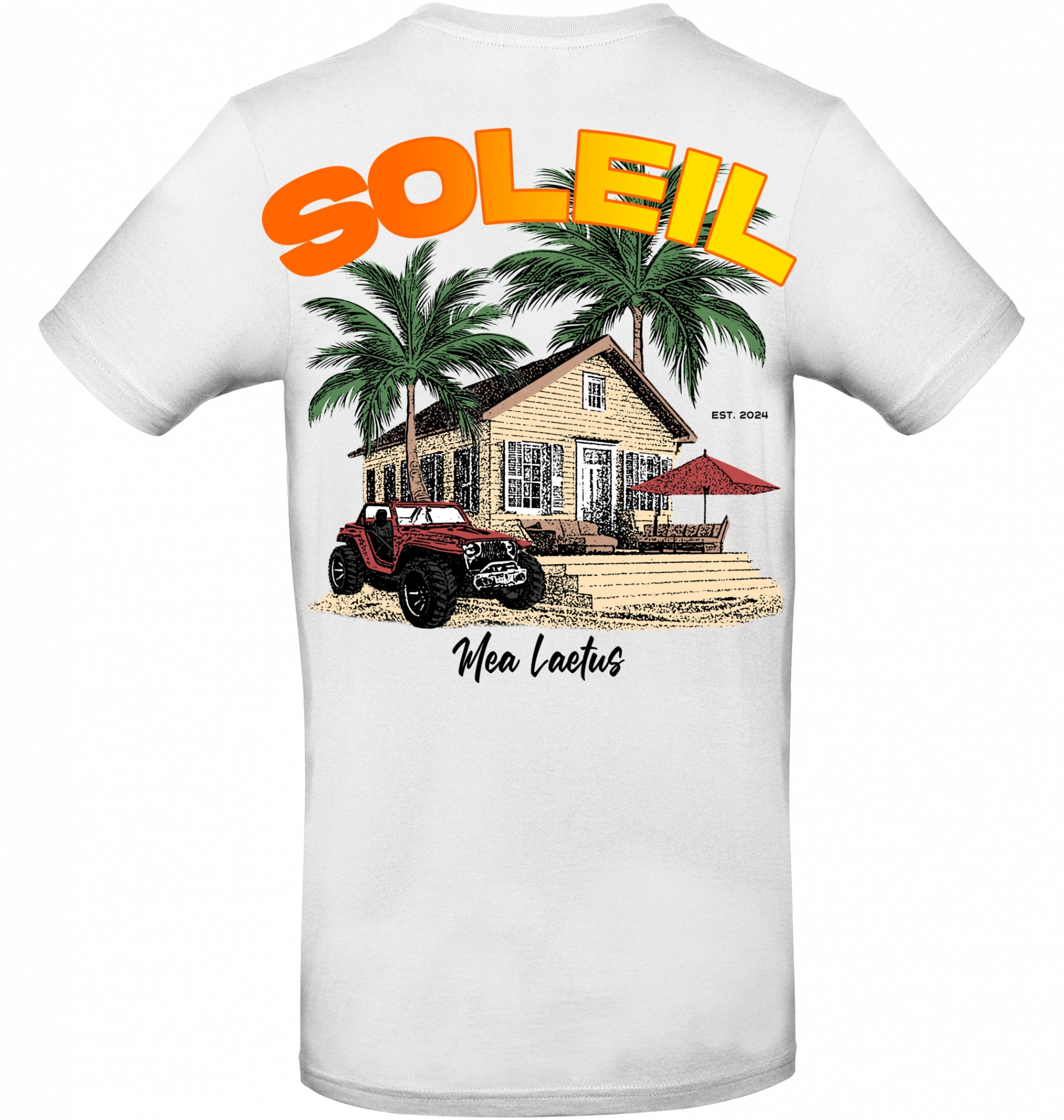 T-Shirt Finca Soleil White - MEA LAETUS